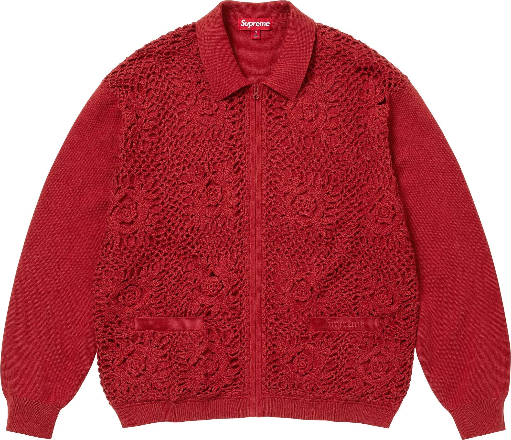 Crochet Zip Up Cardigan view 3